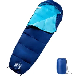 vidaXL Actividades Al Aire Libre-Saco de dormir tipo momia de camping para adultos 3 estaciones