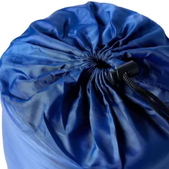 vidaXL Saco de dormir tipo momia de camping para adultos 3 estaciones azul marino y azul Discount