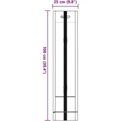 vidaXL Sacos de arena 10 pcs Verde oscuro 100 x 25 cm HDPE Clearance
