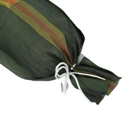 vidaXL Sacos de arena 10 pcs Verde oscuro 100 x 25 cm HDPE Clearance