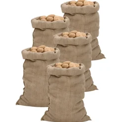 vidaXL Sacos de yute 5 unidades 60x105 cm 100% yute 340 g/m² Hot