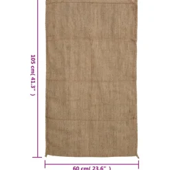 vidaXL Sacos de yute 5 unidades 60x105 cm 100% yute 340 g/m² Hot