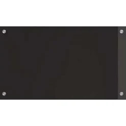 vidaXL Salpicadero de cocina 2 pcs 70 x 40 cm vidrio templado Negro Sale