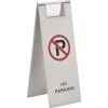 vidaXL Avisos-Señal de parking plegable acero inoxidable