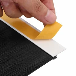 vidaXL Materiales De Construcción-Sellos de cepillo para puertas autoadhesivos 2 pcs 100 cm