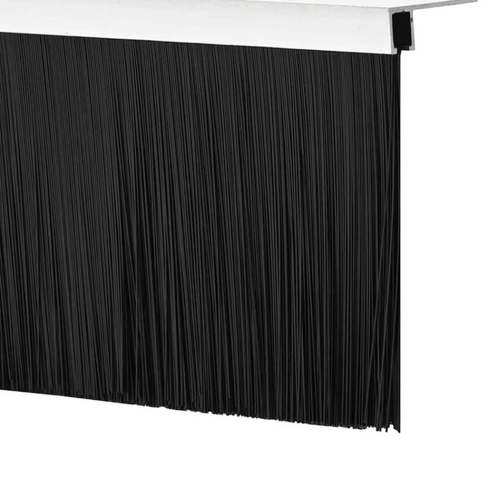 vidaXL Materiales De Construcción-Sellos de cepillo de puerta atornillables 2 pcs 100 cm