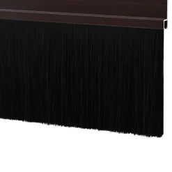 vidaXL Sellos de cepillo para puertas autoadhesivos 2 pcs Marrón Marr&oacute;n Best