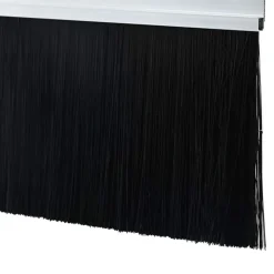 vidaXL Sellos de cepillo de puerta atornillables 2 pcs 100 cm Plateado