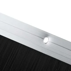 vidaXL Sellos de cepillo de puerta atornillables 2 pcs 100 cm Plateado