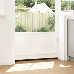 vidaXL Materiales De Construcción-Sellos de cepillo para puertas autoadhesivos 2 pcs Marrón