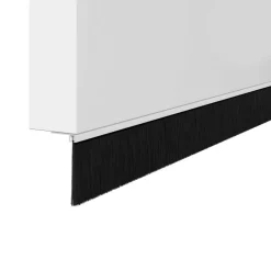 vidaXL Materiales De Construcción-Sellos de cepillo de puerta atornillables 2 pcs 100 cm