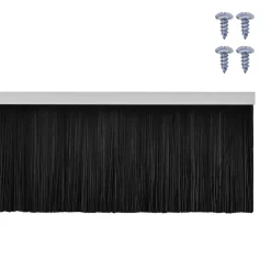 vidaXL Materiales De Construcción-Sellos de cepillo de puerta atornillables 2 pcs 100 cm