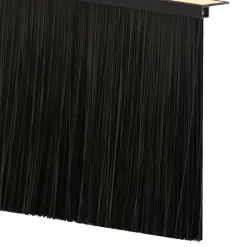 vidaXL Sellos de cepillo para puertas autoadhesivos 2 pcs 100 cm Negro Best