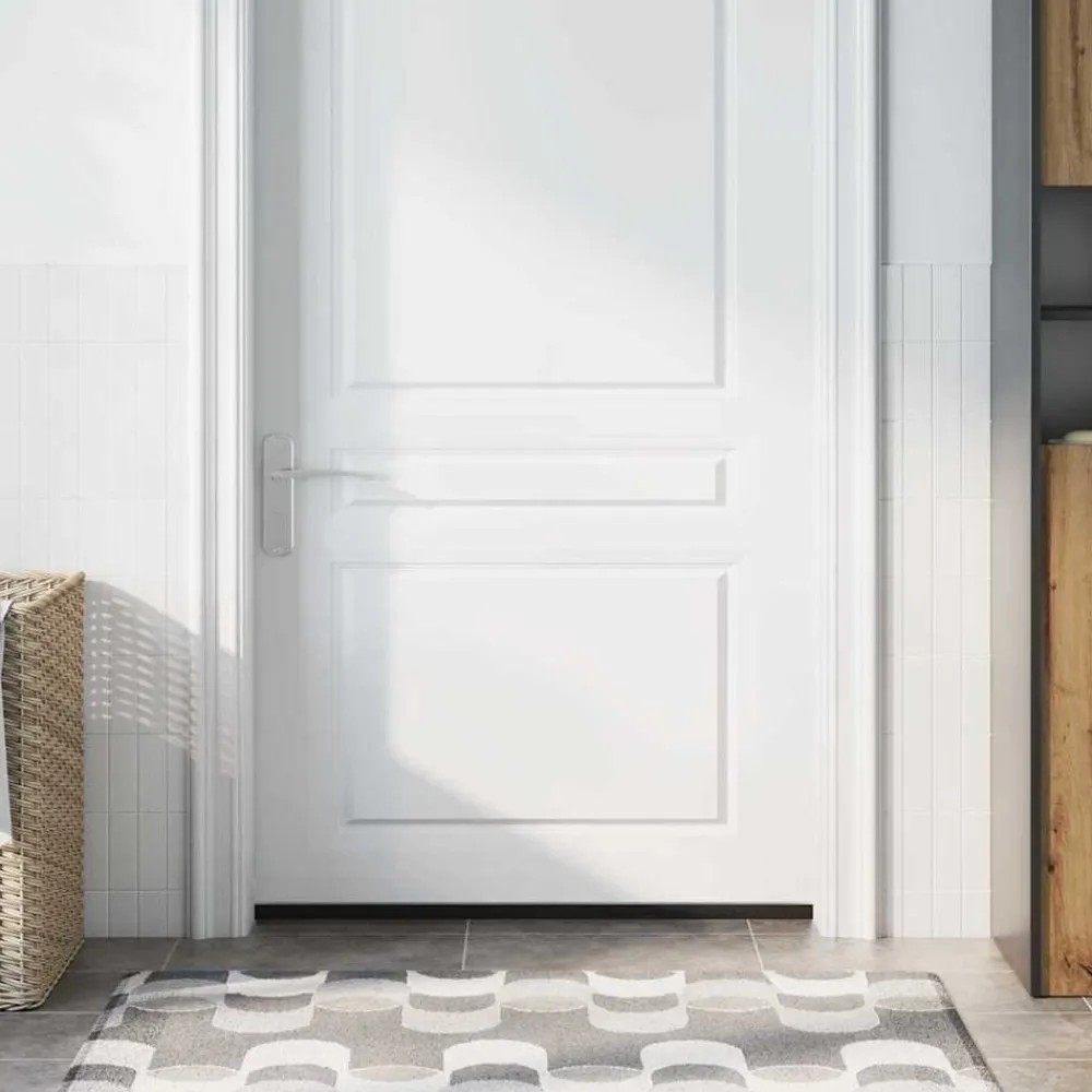vidaXL Sellos de cepillo para puertas autoadhesivos 2 pcs Plateado Sale