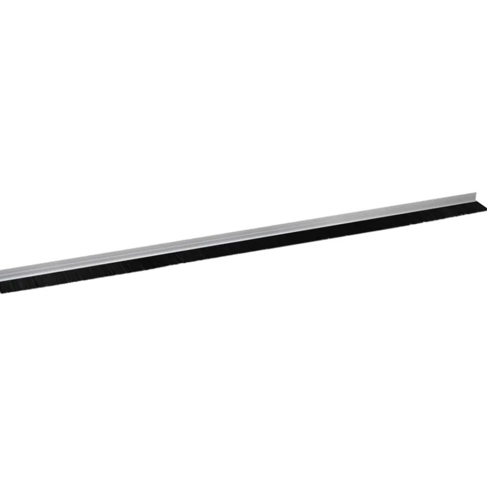 vidaXL Sellos de cepillo para puertas autoadhesivos 2 pcs Plateado Sale