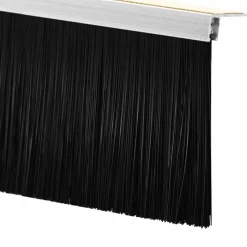 vidaXL Sellos de cepillo para puertas autoadhesivos 2 pcs Plateado Sale