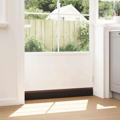 vidaXL Sellos de cepillo para puertas autoadhesivos 2 pcs Marrón Marr&oacute;n Best