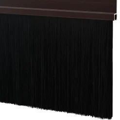 vidaXL Sellos de cepillo para puertas autoadhesivos 2 pcs Marrón Marr&oacute;n Best