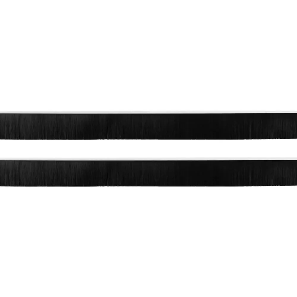 vidaXL Sellos de cepillo para puertas autoadhesivos 2 pcs 100 cm White