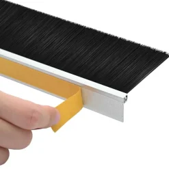 vidaXL Materiales De Construcción-Sellos de cepillo para puertas autoadhesivos 2 pcs
