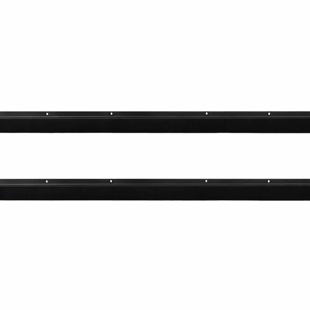 vidaXL Sellos de cepillo de puerta atornillables 2 pcs 100 cm Negro