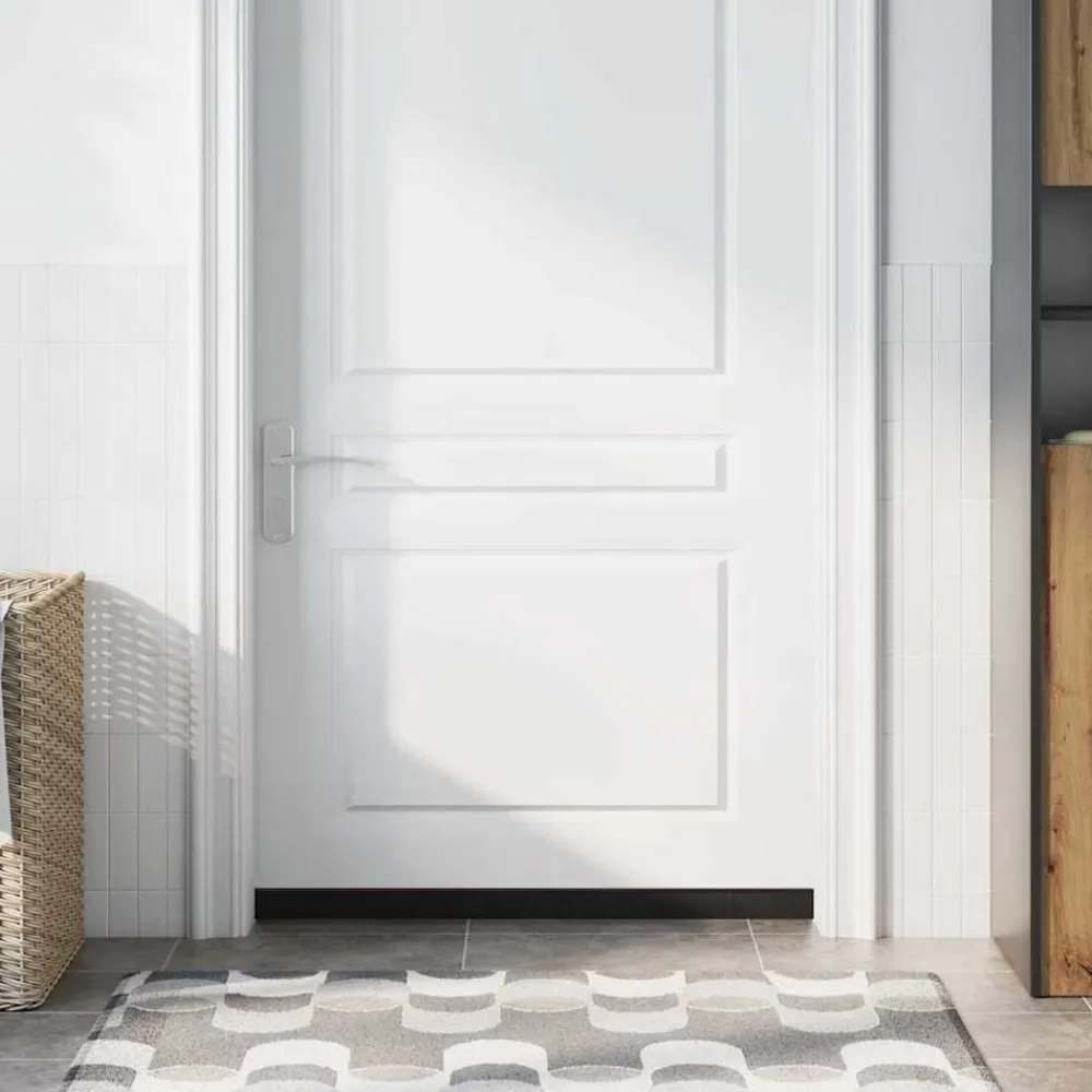 vidaXL Sellos de cepillo de puerta atornillables 2 pcs Marrón 100 cm Marrón Clearance