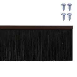vidaXL Sellos de cepillo de puerta atornillables 2 pcs Marrón 100 cm Marrón Clearance
