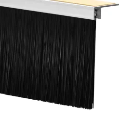 vidaXL Materiales De Construcción-Sellos de cepillo para puertas autoadhesivos 2 pcs 100 cm