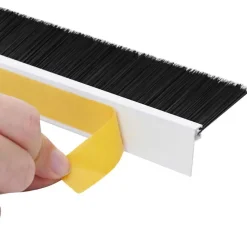 vidaXL Materiales De Construcción-Sellos de cepillo para puertas autoadhesivos 2 pcs 100 cm