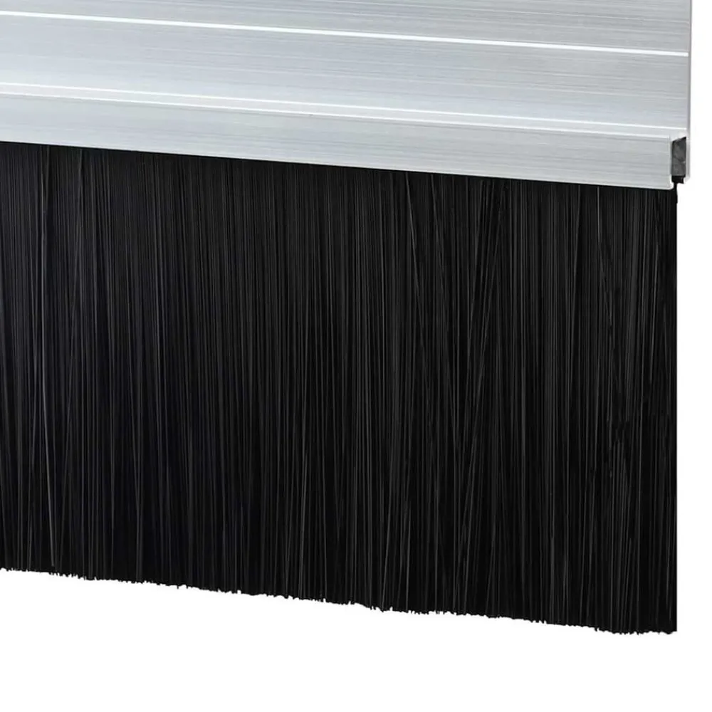 vidaXL Sellos de cepillo para puertas autoadhesivos 2 pcs Plateado Outlet