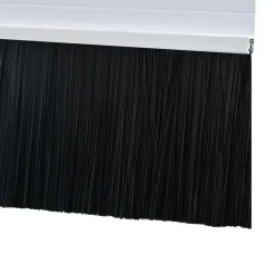 vidaXL Materiales De Construcción-Sellos de cepillo para puertas autoadhesivos 2 pcs 100 cm
