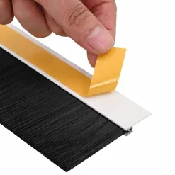 vidaXL Materiales De Construcción-Sellos de cepillo para puertas autoadhesivos 2 pcs 100 cm