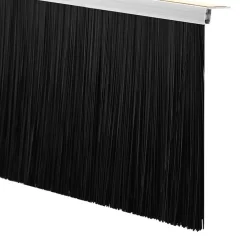 vidaXL Materiales De Construcción-Sellos de cepillo para puertas autoadhesivos 2 pcs