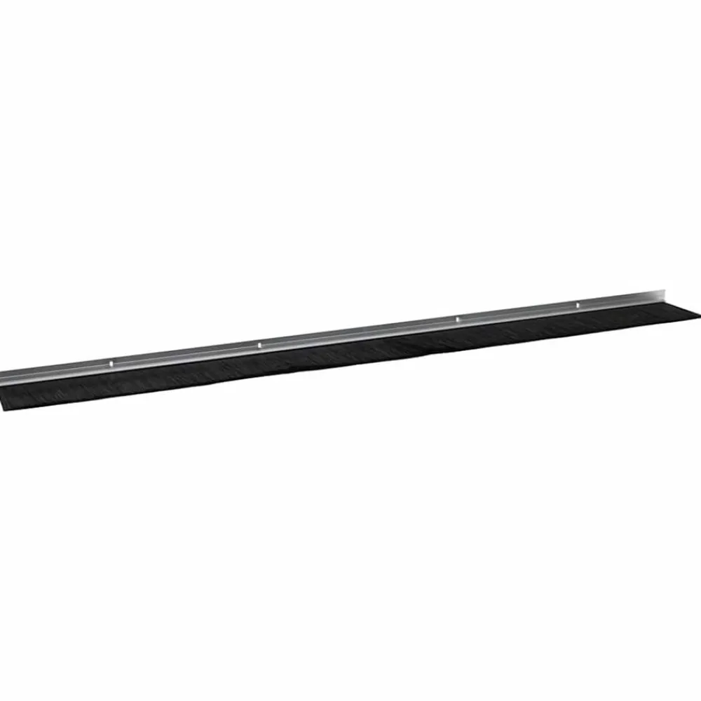 vidaXL Sellos de cepillo de puerta atornillables 2 pcs 100 cm Plateado Outlet