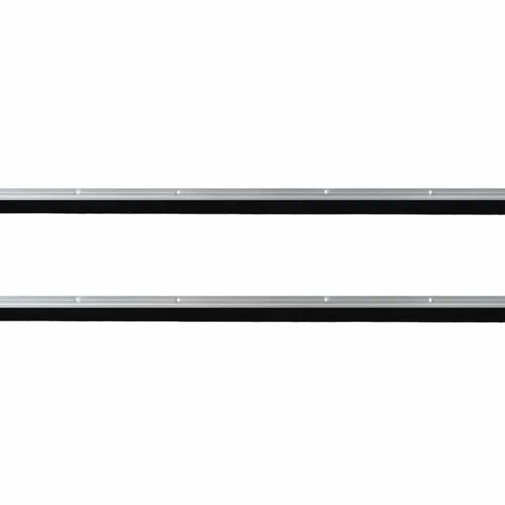 vidaXL Materiales De Construcción-Sellos de cepillo de puerta atornillables 2 pcs 100 cm