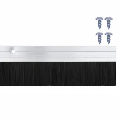 vidaXL Materiales De Construcción-Sellos de cepillo de puerta atornillables 2 pcs 100 cm