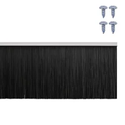 vidaXL Materiales De Construcción-Sellos de cepillo de puerta atornillables 2 pcs 100 cm