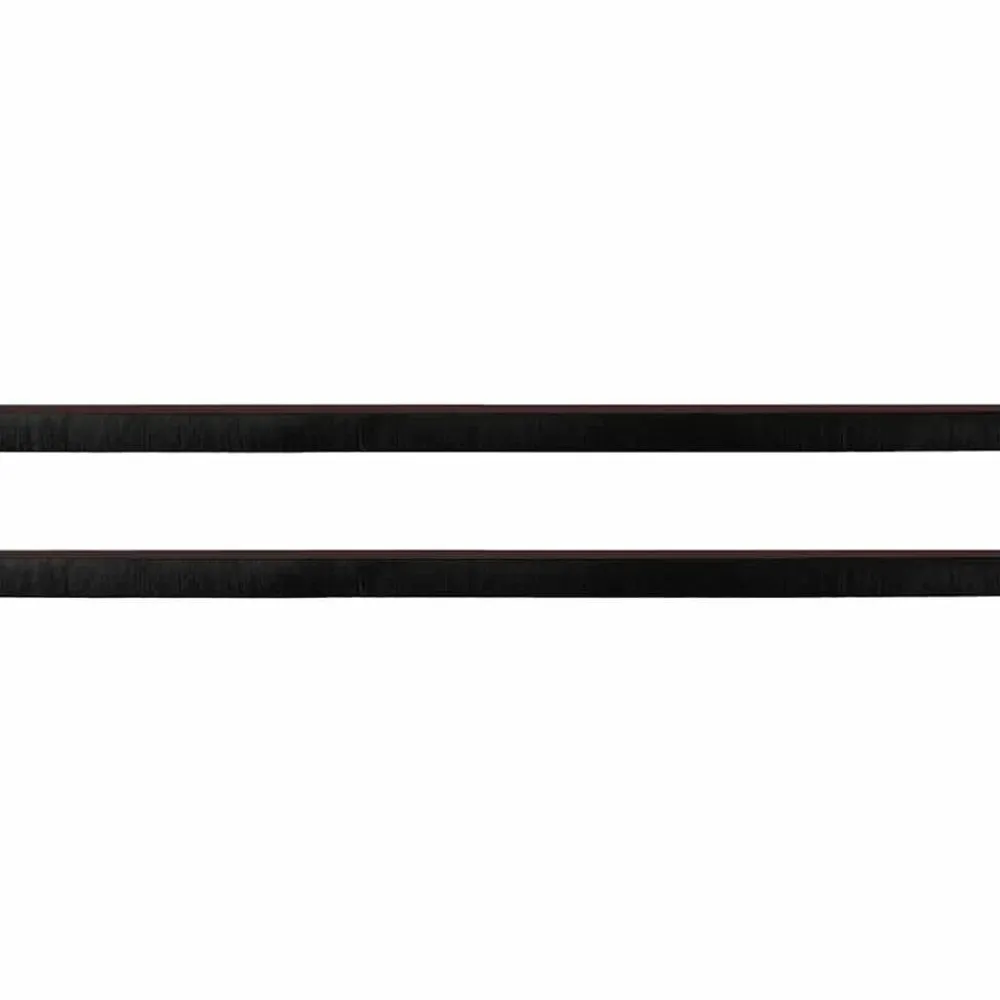 vidaXL Sellos de cepillo de puerta atornillables 2 pcs Marrón 100 cm Marrón Outlet