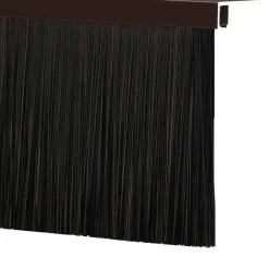 vidaXL Sellos de cepillo de puerta atornillables 2 pcs Marrón 100 cm Marrón Outlet