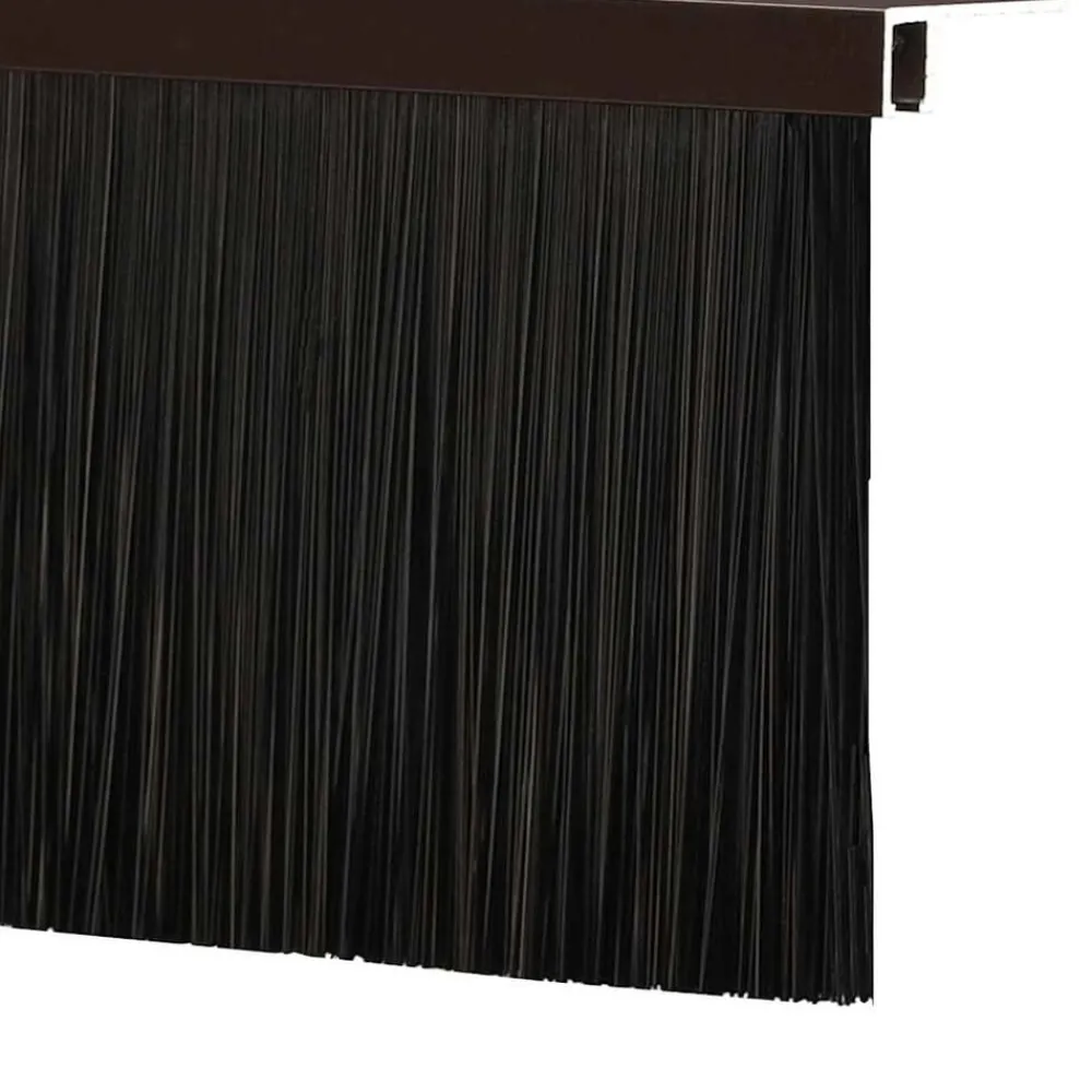 vidaXL Sellos de cepillo de puerta atornillables 2 pcs Marrón 100 cm Marrón Outlet