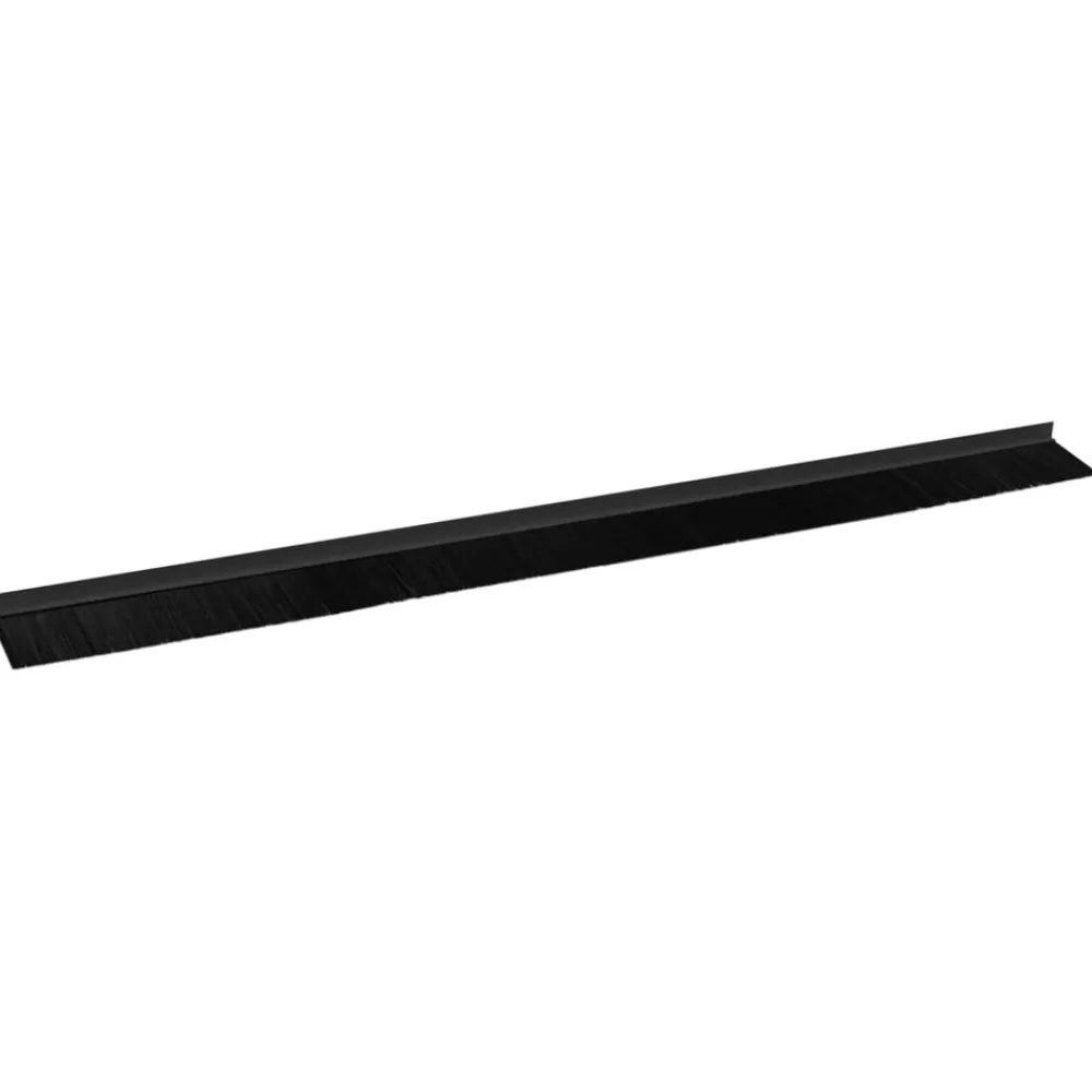 vidaXL Sellos de cepillo para puertas autoadhesivos 2 pcs 100 cm Negro Clearance