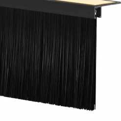 vidaXL Sellos de cepillo para puertas autoadhesivos 2 pcs 100 cm Negro Clearance
