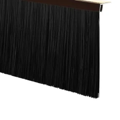 vidaXL Sellos de cepillo para puertas autoadhesivos 2 pcs Marrón Marr&oacute;n Clearance