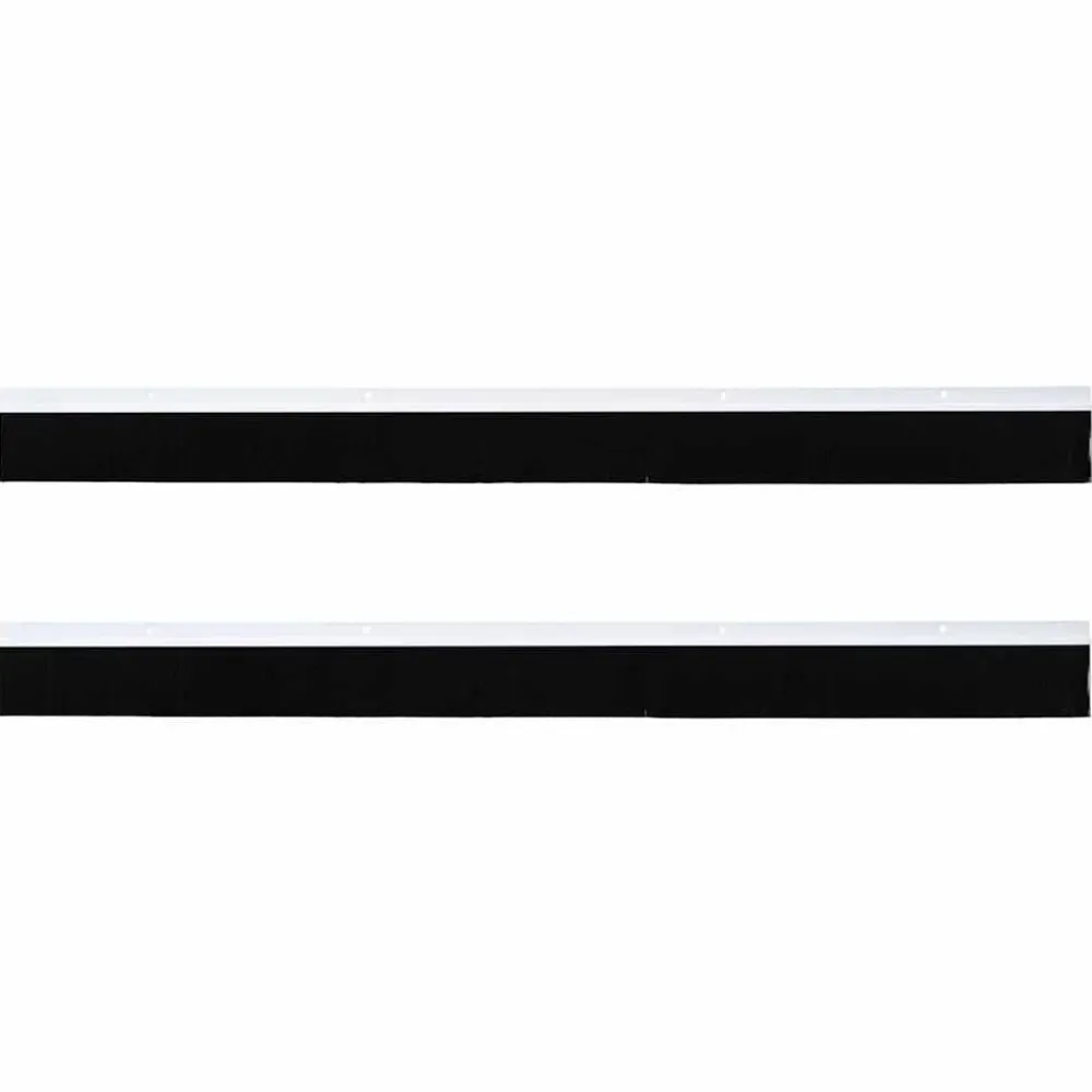 vidaXL Materiales De Construcción-Sellos de cepillo de puerta atornillables 2 pcs 100 cm