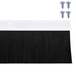 vidaXL Materiales De Construcción-Sellos de cepillo de puerta atornillables 2 pcs 100 cm