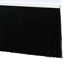 vidaXL Materiales De Construcción-Sellos de cepillo de puerta atornillables 2 pcs 100 cm