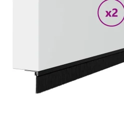 vidaXL Materiales De Construcción-Sellos de cepillo de puerta atornillables 2 pcs 100 cm