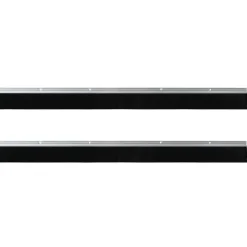vidaXL Materiales De Construcción-Sellos de cepillo de puerta atornillables 2 pcs 100 cm