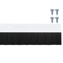 vidaXL Materiales De Construcción-Sellos de cepillo de puerta atornillables 2 pcs 100 cm