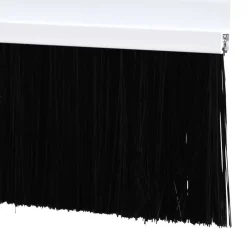 vidaXL Materiales De Construcción-Sellos de cepillo de puerta atornillables 2 pcs 100 cm